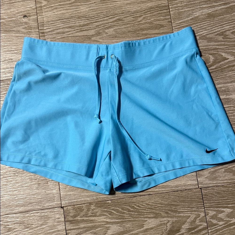 Nike Women's Light Blue Athletic Shorts
